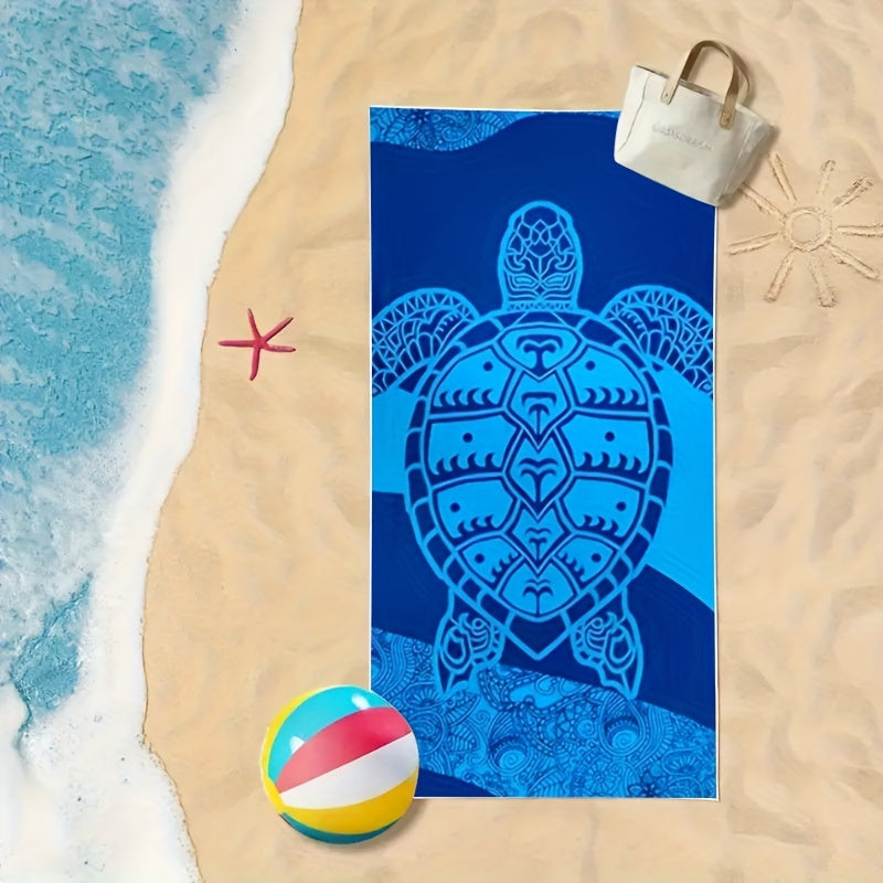 Blue Turtle Beach Towel