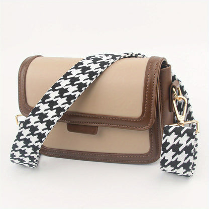 Houndstooth Portable Wide Shoulder Strap