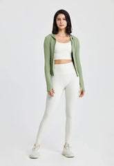 Long Sleeves Sports Hoodie with Thumb Holes