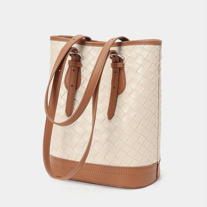 Leather Shoulder Bag | Handheld Bucket Bag for Chic &amp; Versatile Style