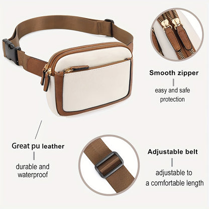 PU Leather Crossbody Waist Bag