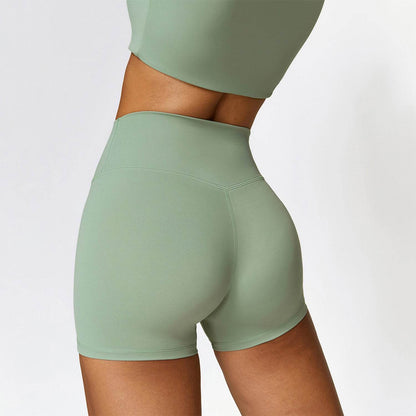 No Front Seam High Waist Biker Shorts
