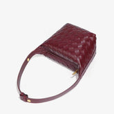 PU Woven Bucket Tote Handbag