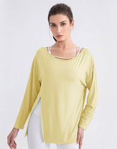 Long Sleeve Tops Loose Fit Yoga Shirts
