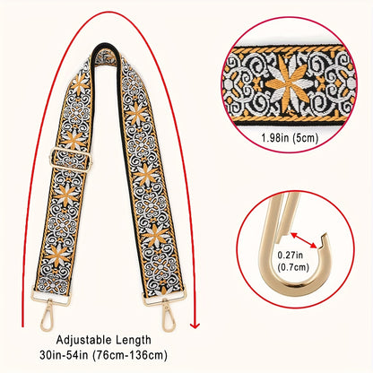 Retro Pattern Fashionable Bag Strap