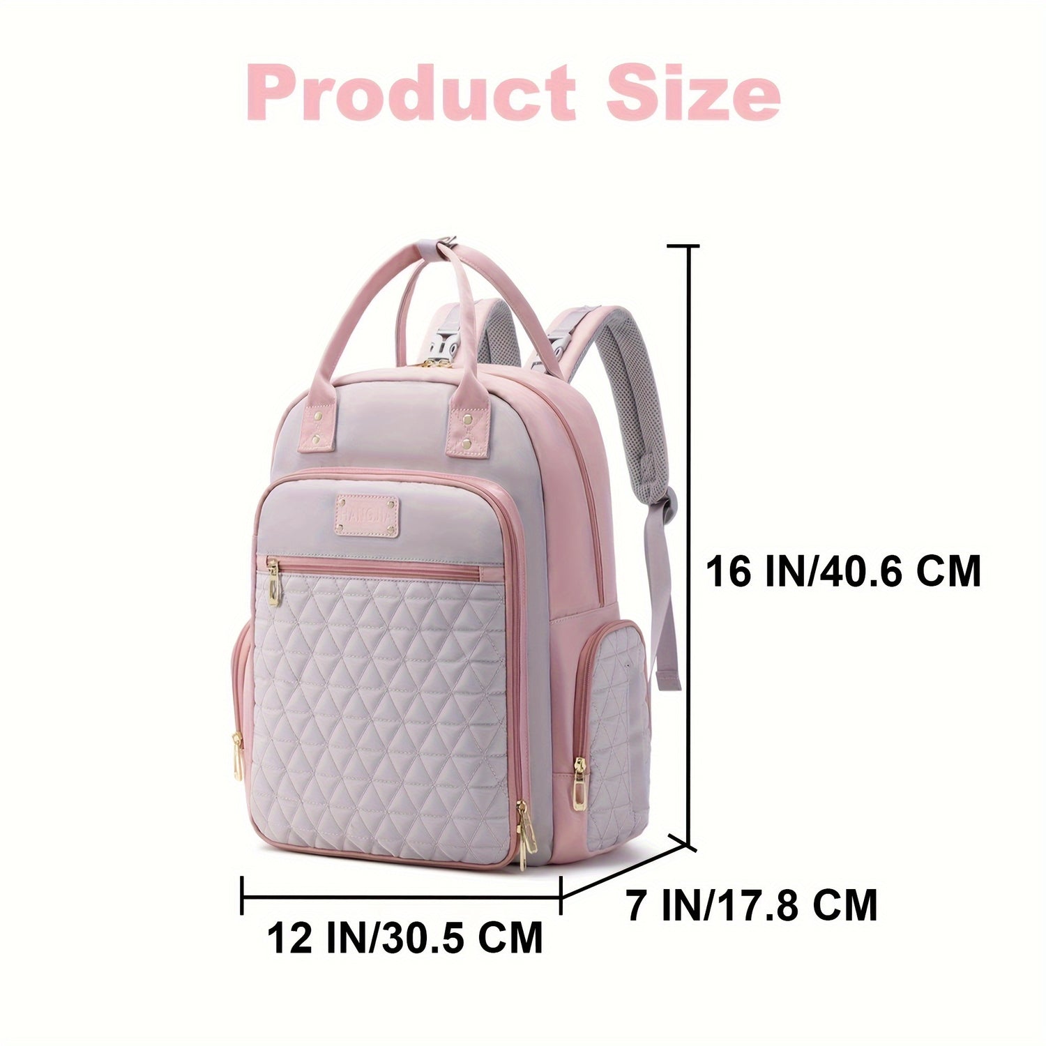 Versatile Mom Bag with Spacious Diaper Compartment and Insulated Pocket