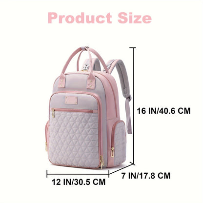 Versatile Mom Bag with Spacious Diaper Compartment and Insulated Pocket