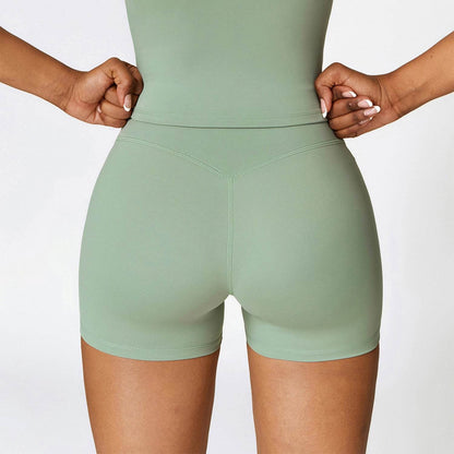 No Front Seam High Waist Biker Shorts