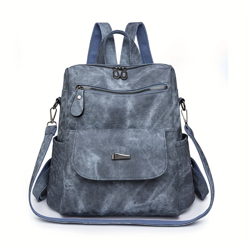 Retro PU Leather Backpack