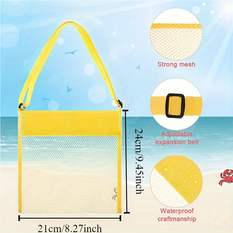 Colored Mesh Beach Bag