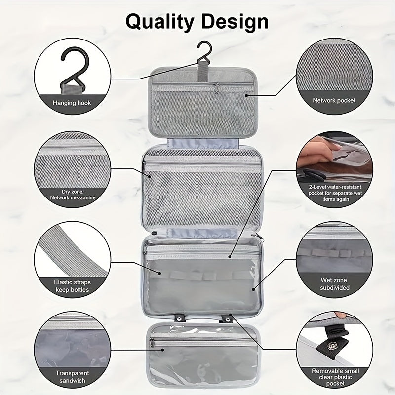 Large Capacity Travel Cosmetic Bag