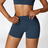 No Front Seam High Waist Biker Shorts