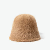Winter Furry Cloche Hat Fisherman Cap Soft Warm Bucket Hat
