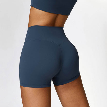 No Front Seam High Waist Biker Shorts