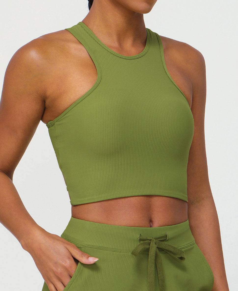 Back Cross Sports Tank Top Yoga Bra