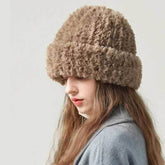 Soft Fuzzy Knitted Warm Beanie Hat