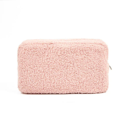 Solid Plush Makeup Bag