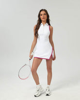 Polo Collar Golf Tennis Dress with Shorts