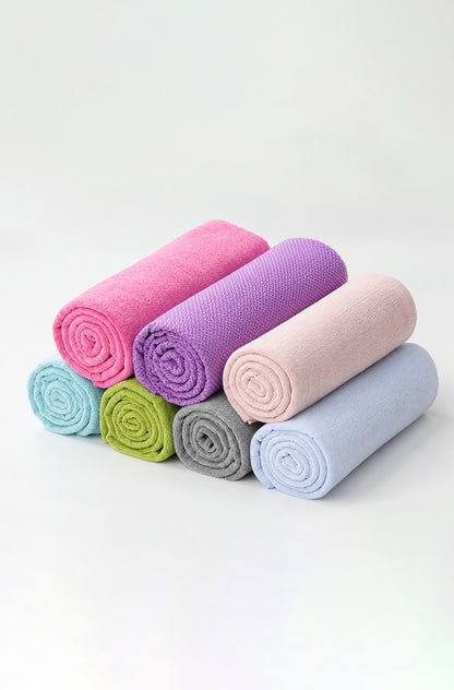 Solid Color Grip Yoga Mat Towel