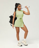 Sleeveless Tennis Dress with Built in Shorts