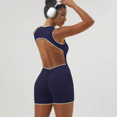 Sleeveless Yoga Jumpsuit With Chest Pad