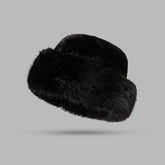 Winter Faux Rabbit Fur Beanie Bucket Hat Furry Warm Cap
