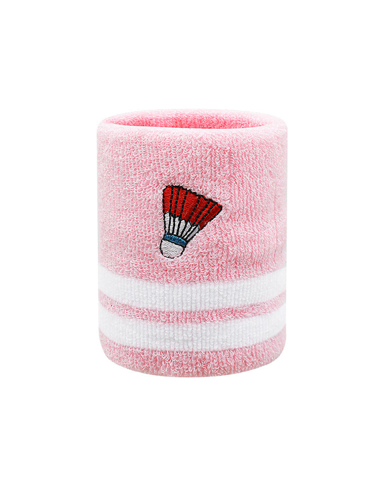 Badminton Embroidery Sports Wristband Set