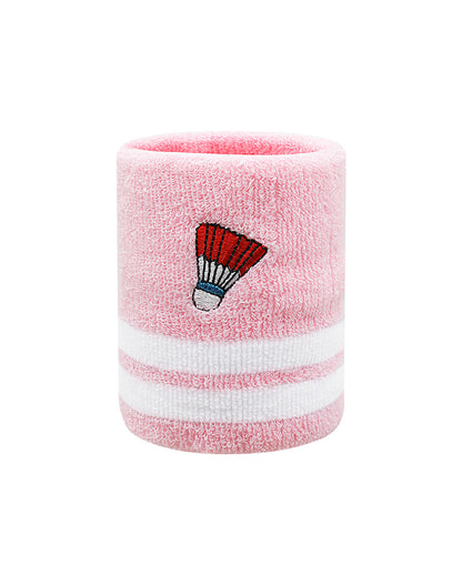 Badminton Embroidery Sports Wristband Set