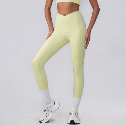 V Cross High Waist Butt Lifting Workout Leggings