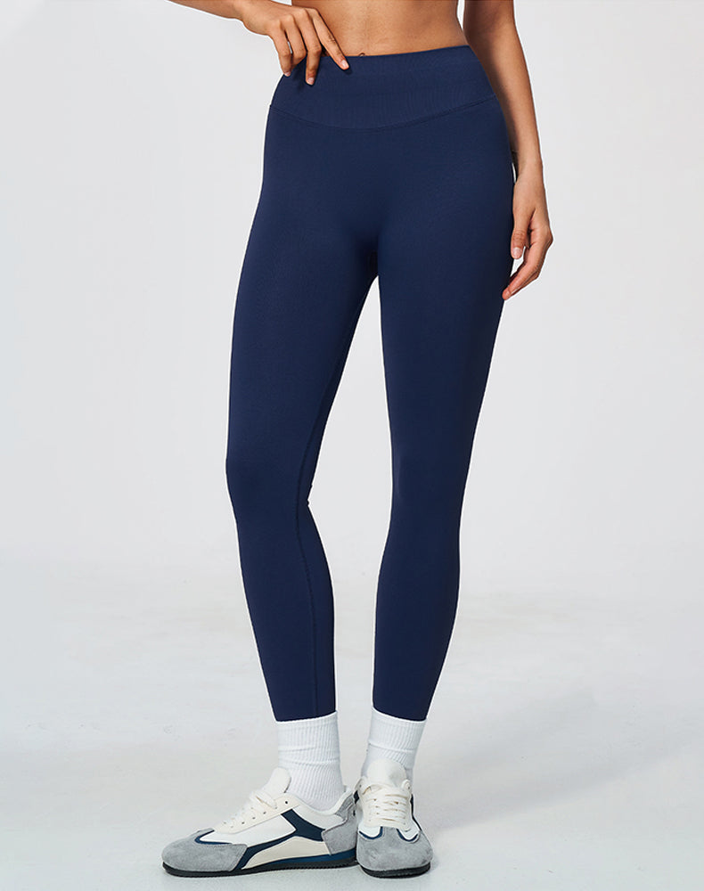 Ribbed High Waisted Seamless Workout Leggings