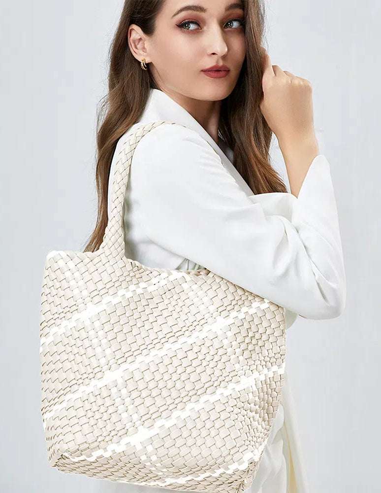 Large Capacity Handmade Woven Tote Bag | Perfect for Daily Essentials