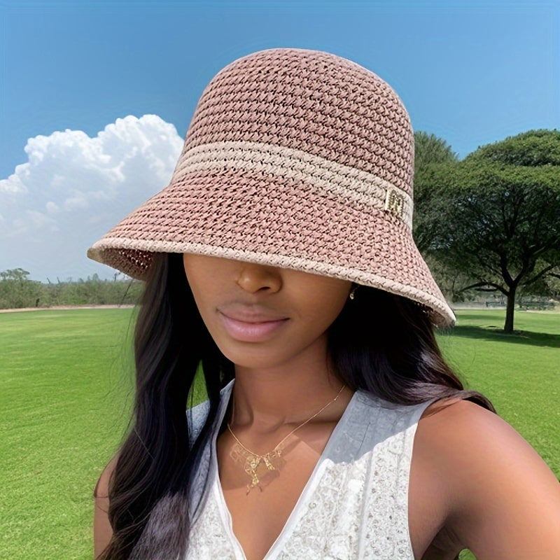 Linen Spring Outing Sunshade Hat for Women