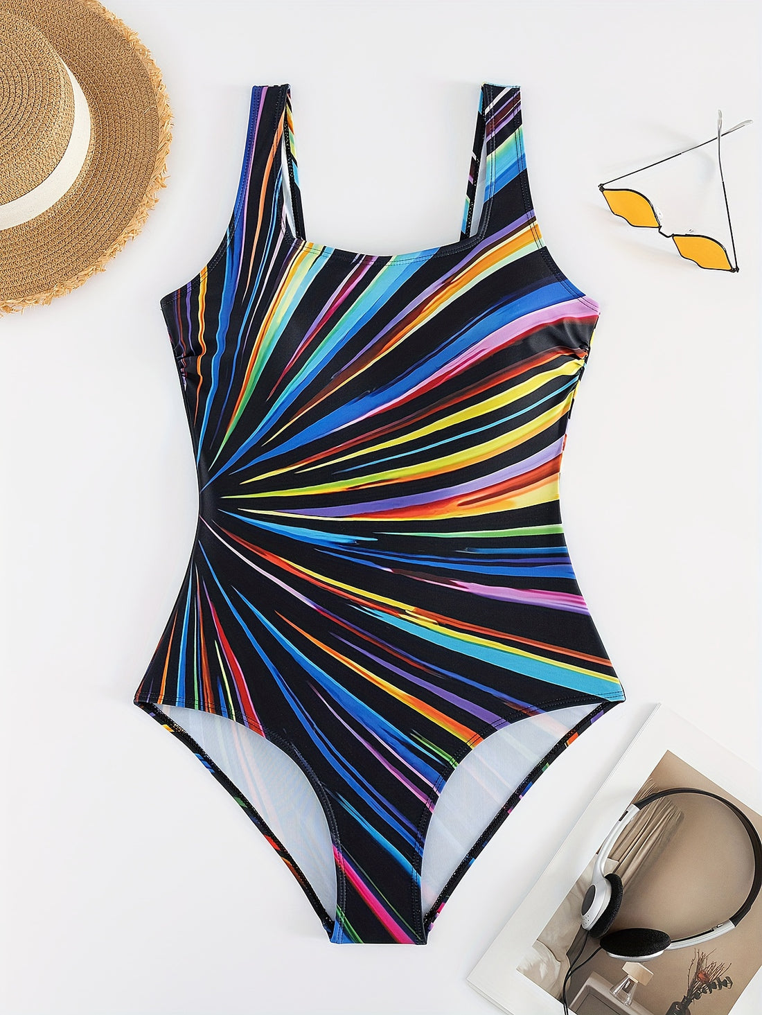 One Piece Trendy Plus Size Swimsuit for Women