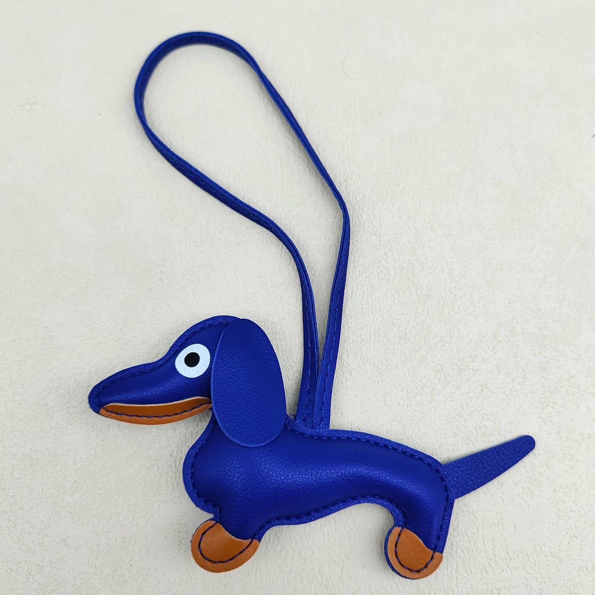 Cute Leather Dachshund Keychain | For Pet and Accessory Lovers