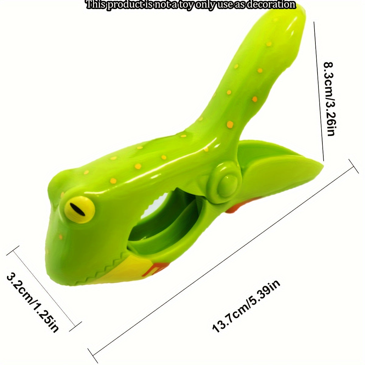 Frog-Shaped Beach Towel Clips