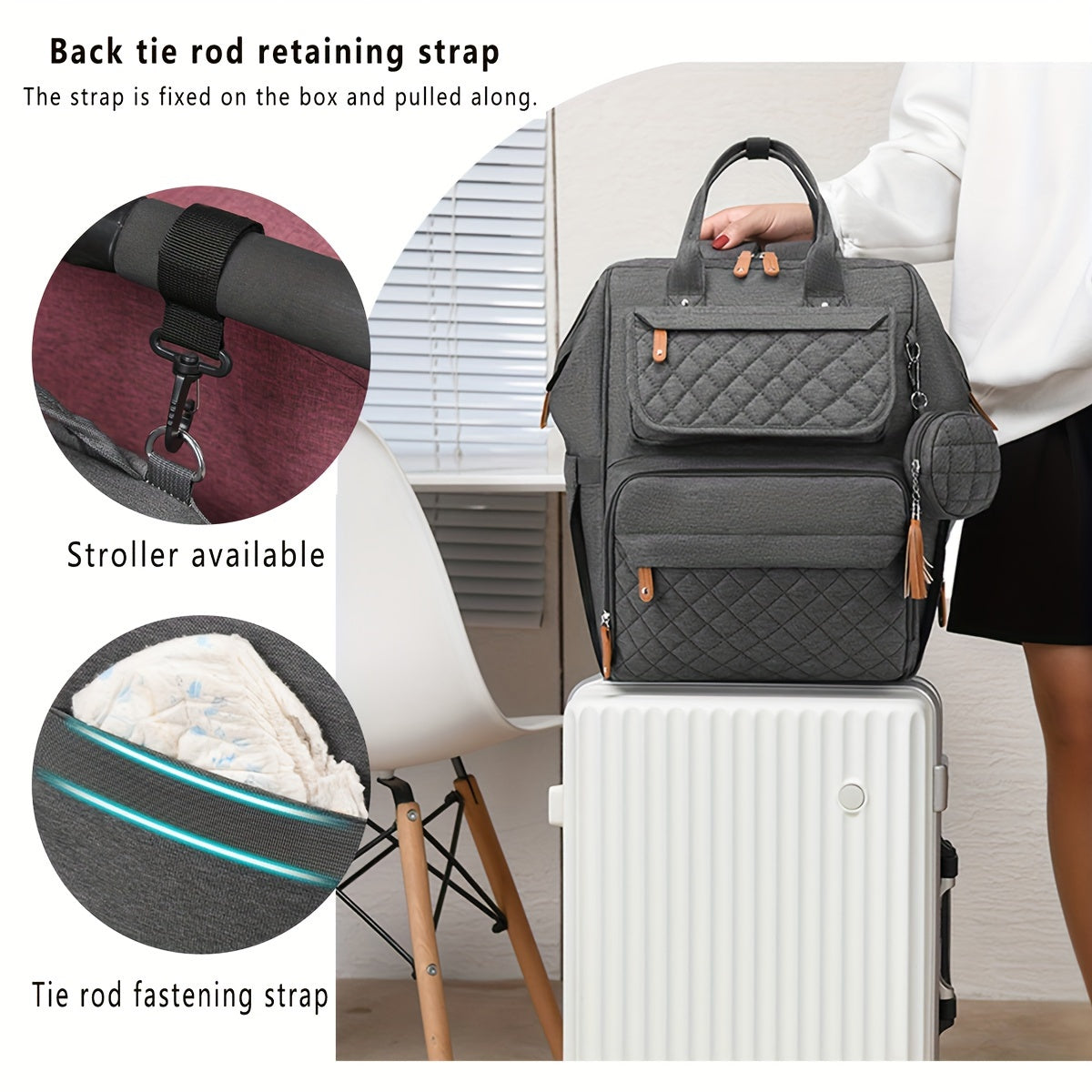 Large Capacity Portable Mom Storage Backpack 