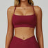 Cross Back Yoga Bra with Removable Chest Pad