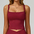 Wide Shoulder Straps Sport Tank Top with Removable Chest Pad