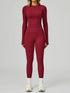Sport Set with Long Sleeve Crew Neck T-Shirt and Legging