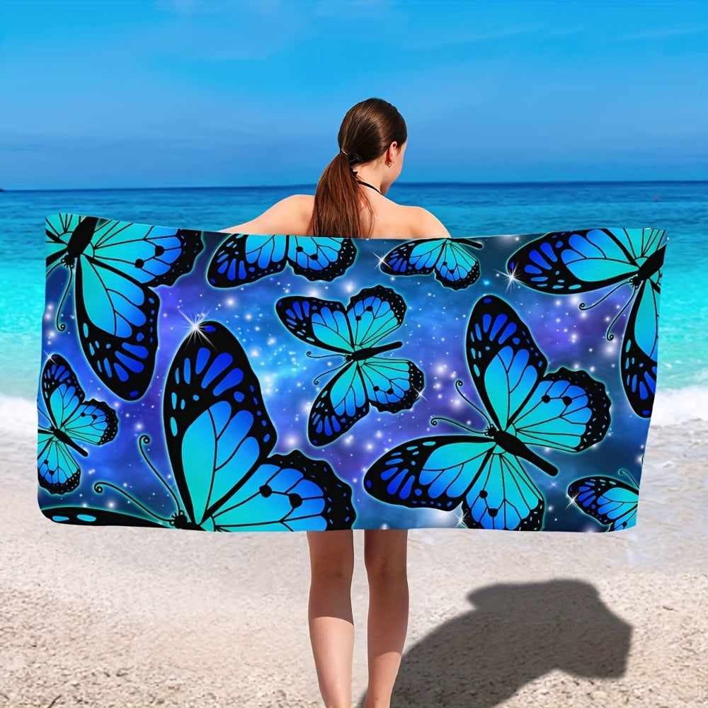 Butterfly Pattern Beach Towel