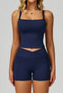 Activewear Set with Wide Strap Tank Top and Short