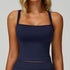 Wide Shoulder Straps Sport Tank Top with Removable Chest Pad