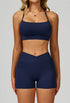 Activewear Set with Cross Back Bra and Short