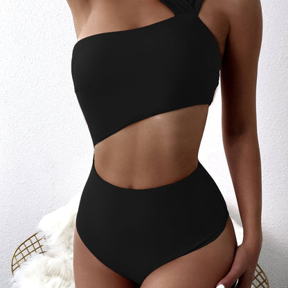 One-piece One Shoulder Asymmetrical Swimsuit