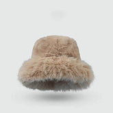 Plush Faux Fur Fluffy Bucket Hat