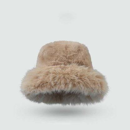 Plush Faux Fur Fluffy Bucket Hat | Luxuriously Cozy Winter Accessory