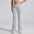 High Waist No Front Seam Sports Flared Pants | Sleek & Comfortable Fit