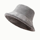 Winter Bucket Hat Trendy Fleece Warm Fisherman Cap
