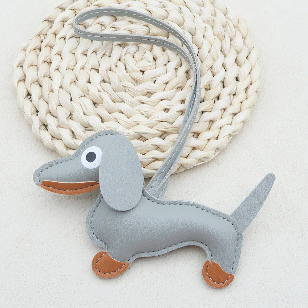 Cute Leather Dachshund Keychain | For Pet and Accessory Lovers