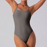 Square Neck Thong Cami One Piece Tank Top Bodysuits